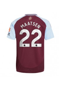 Aston Villa Ian Maatsen #22 Voetbaltruitje Thuis tenue 2024-25 Korte Mouw